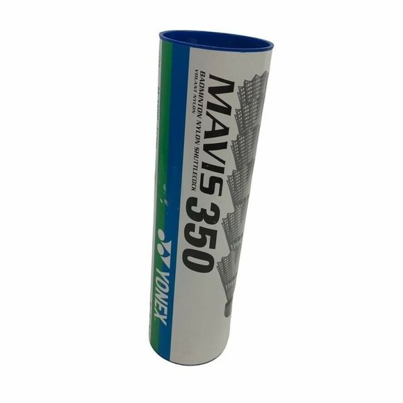 Yonex MAVIS 350 Badminton Shuttlecocks Blue Cap Medium Speed 6 Piece M-350P - Picture 1 of 7